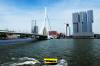 Rotterdam, Erasmusbrücke am Fluss "De Maas"